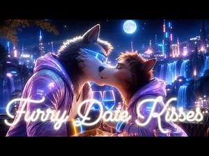 Furry Couple Dates: Romantic Kisses Compilation [AI Animation]
