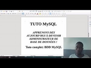 TUTO MySql - devenir administrateur de base de données !