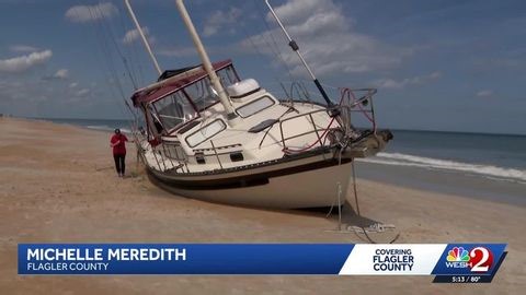 Sailboat stranded on Flagler Beach draws attention and $42k bill | Haystack News