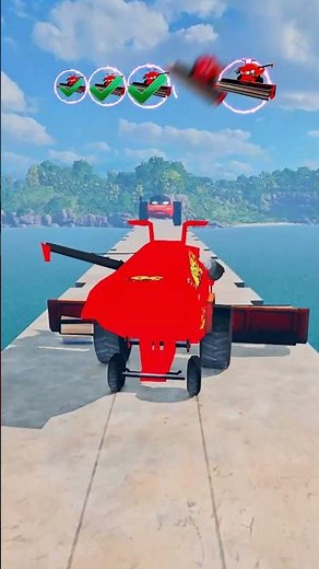 ⚡🚗Combine frank cars vs Big & small Bandit mquuen
