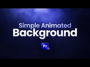 Premiere Pro Animated Background Tutorial (Free Template)