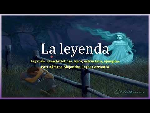 La leyenda : Elementos, tipos y características.