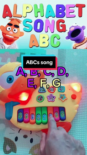 ABCs Song on Kids Piano for Children | Fun ABC Piano Songs