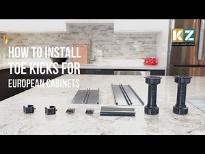 How to install toe kicks for European frameless cabinets
