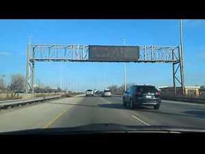 Traffic on I-55 inward Chicago