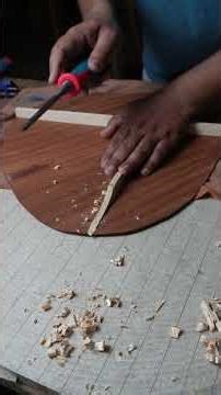Handcrafted Acoustic Guitar — Top Bracing Process