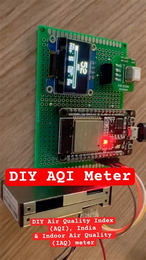 Can I DIY an AQI Meter with ESP32 ? #arduino #esp32 #makersgonnamake #maker #arduinoproject