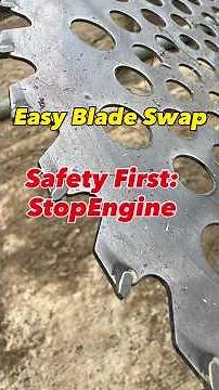 Quick & Easy Brush Cutter Blade Change! 🛠️ #shorts #maintenance #hinodefarm