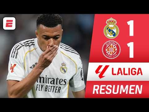 REAL MADRID EMPATÓ 1-1 vs GIRONA y le está ENTREGANDO LA LIGA al Barcelona | Resumen | LaLiga