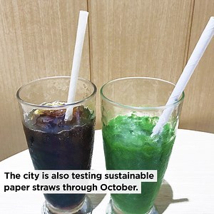 1.1K views · 49 reactions | While asking residents to submit ideas on how to reduce the use of plastic straws, Tokyo is testing sustainable paper alternatives in three shops within the Tokyo Metropolitan Gov’t Building through the end of the month as part of efforts to involve the community and reduce waste. | Tokyo Gov | Facebook