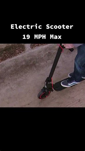 Electric Scooter With 19 MPH Max Speed and Features