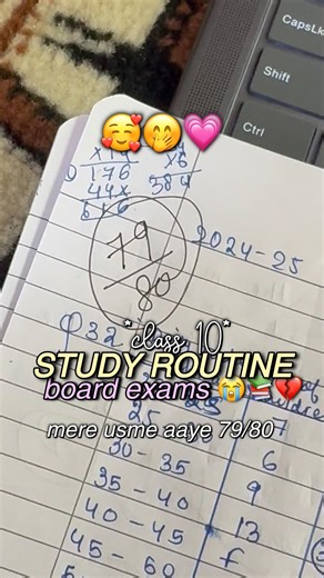 STUDY ROUTINE FOR BOARD EXAMS 😭📚 #class10 #studywithme