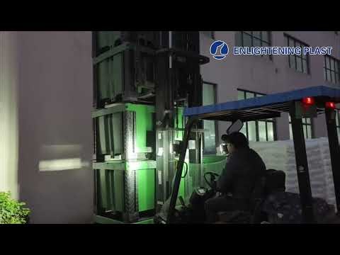 Hybrid pallet box static and dynamic load tests