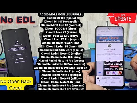 Redmi Note 9 Pro Mi Account Remove No Need Edl Point No Open Back Pannel / 100% Done Uat Pro