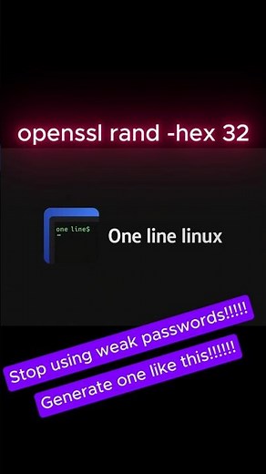 Generate Secure Passwords in Linux (1 Command) #bash #linux #terminal #devops #ubuntu #rmrf