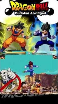 Goku vs Vegeta (DBZ Budokai Abridged) #mugen #goku #vegeta