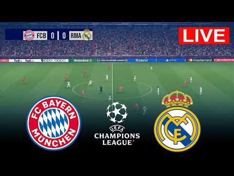 🔴LIVE : BAYERN MUNICH vs REAL MADRID - UEFA Champions League 2026 | Match Today | Simulation PES