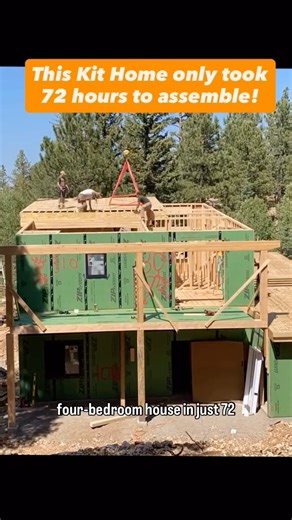 zipkithomes on Instagram: "This is our Bozeman Shell Kit with a twist —> It’s a two-story home, with a walkout back deck, and this Bozeman has an additional garage and additional living space. It got even bigger. Thanks to our panelized shell process, we assembled this entire structure in just 72 hours. Shell kits are perfect for anyone wanting to save serious build time while increasing quality and precision. #zipkithomes #tinyhouse #dreamhouse #tinyhome #kithomes #dreamhome #modernconstruction