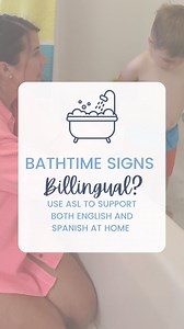 6.2K views · 3 comments | 朗Adding sign language during bath time...