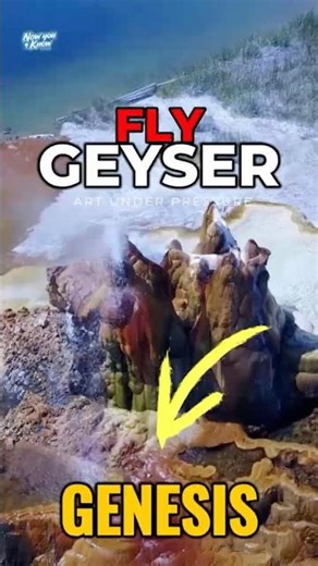🌋 Fly Geyser: The Human Mistake That Created an Alien Landscape #Shorts #NatureFacts #AmazingPlaces