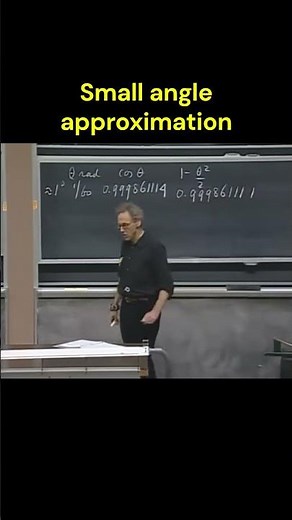 What is a small angle approximation?