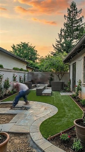 Overgrown Side Yard to Cozy Backyard Retreat Timelapse