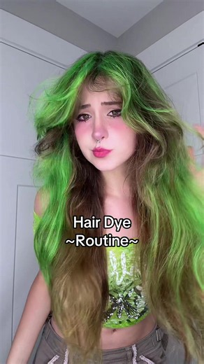 hair dye routine
