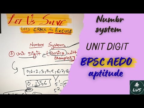- Unit Digit (Number system)