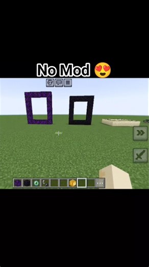 No Mod 😍 #minecraft #shorts #memes #subscribe ☺️