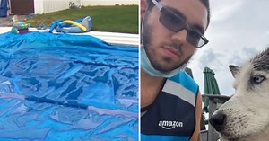 Amazon driver makes wrong turn during his shift but ends up saving a life because of it