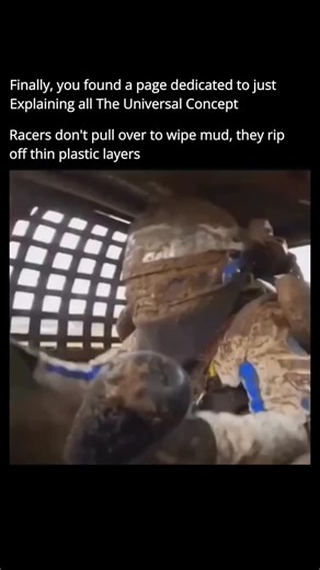 The Universal Concept on Instagram: "Follow (us) @theuniversalconcept to learn something NEW every day. 🧠💫 A clever piece of racing technology known as tear-offs thin, transparent plastic layers attached to a racer's helmet visor. During a race, mud, dust, and debris can quickly cover a driver's visor, making it nearly impossible to see. Instead of stopping to clean it, racers simply grab a tab and rip off a layer, instantly revealing a clean one underneath. Each visor can hold several tear-of