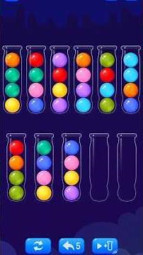 Color Sorting Challenge – Ball Sort Puzzle Fun Gameplay #shorts #gaming #gameplay #virlshort #2