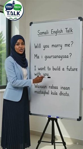 Barashada Luuqada English ta #learnenglish English to Somali | Love & Marriage Phrases