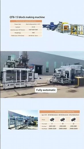 🚀 Boost Production with QT8-15 Full-Automatic Block Machine!