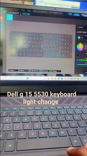 Dell g 15 5530 keyboard light change | keyboard light change gamming laptop