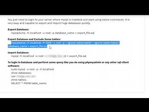 How to import and Export large Database in MySql?