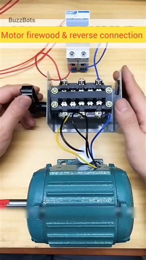 Motor Forward & Reverse Connection#electrical #shortvideo
