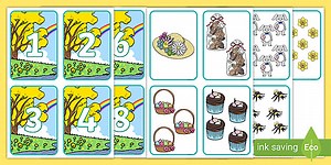 Spring Themed Matching Cards