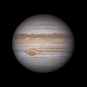 #TBT Jupiter animation with 25 x 90s lucky imaging captures (2019-05-05). 🔭Photographer: Darren E. ⚙️Equipment: Celestron C11 XLT #ASI290MC CEM60 More info here: https://www.astrobin.com/404807/ "Each of these was sharpened, then de-rotated in incremental batches of 8 images using WinJUPOS. The animation therefore represents a moving average of 8 images - this reduces the overall number of frames in the animation, but improves the quality of each frame. Total rotation time represented is just s
