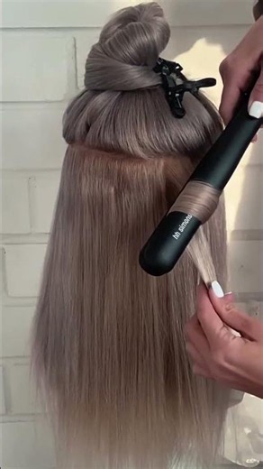 This Flat Iron Trick Changes Everything #hairtransformation #curlsfordays #howto