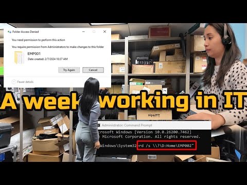 A Week working in IT (File cleanup issues, onboarding) new year slow start