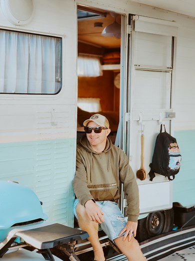 van tour.... step inside and have a look around our home on wheels. we have created a home away from home for us to live comfortably in full-time. hope you enjoy 😉 #vantour #vintagecaravan #caravanrenovation #homeonwheels #vanlife #fyp #4youpage #4upage