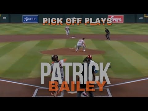 Patrick Bailey Cleaning Up The Bases(Pick Off Plays/CS's)