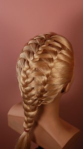 21M views · 100K reactions | Waterfall French braids combo ❤️ Follow my YouTube channel _ Olya Pobigailo _ for full tutorial. | Olya Pobigailo | Facebook