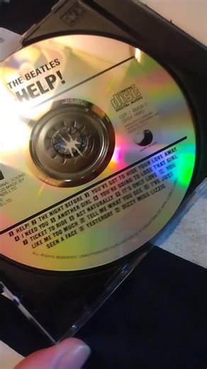 The Beatles "Help album" original 1980's compact Disc.