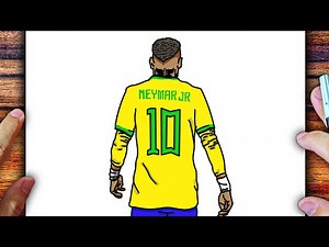 COMO DESENHAR O NEYMAR - CÓMO DIBUJAR A NEYMAR