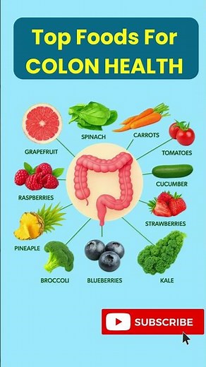 Top Foods for Colon Health 🌿 | Improve Gut Naturally #healthtips