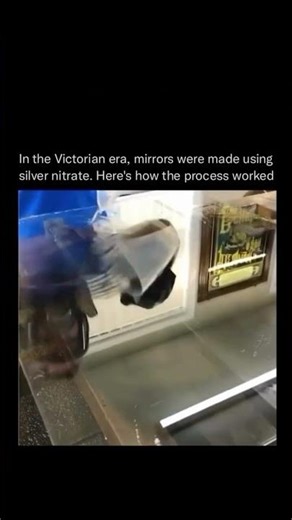 In the Victorian era, mirrors were made using silver nitrate. Here's how the process worked.#science