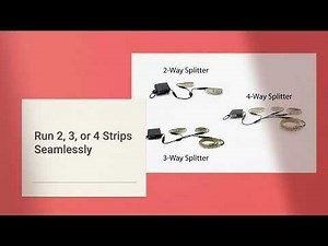 LED Strip Splitters make it easy to connect multiple strip runs together!