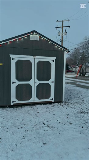 Our lot is starting to look a lot like Christmas 🎄 Nothing beats Old Hickory buildings lit up for the holidays. Stop by 200 Hwy 6 S in Watson and take a walk through the lights! Your dream shed might be glowing right now! ✨🎅 | Old Hickory Buildings & Sheds - Watson SK